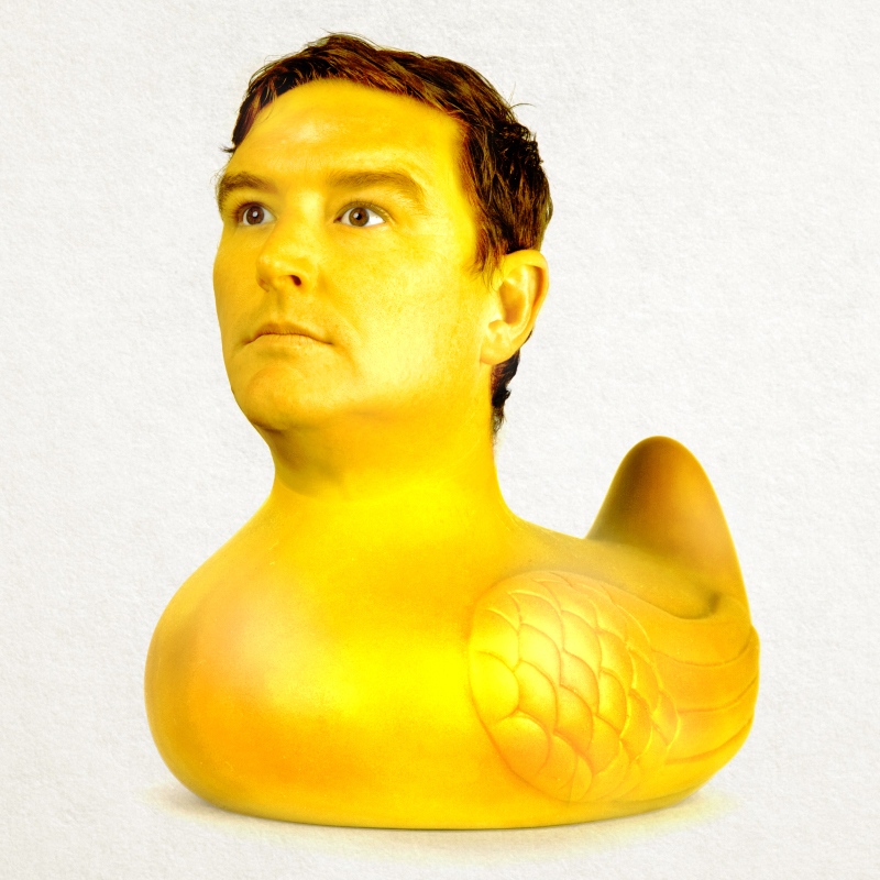 Heath Franklin - Out Of Character - A picture of a bright yellow rubber duckie with Heath Franklin's face
