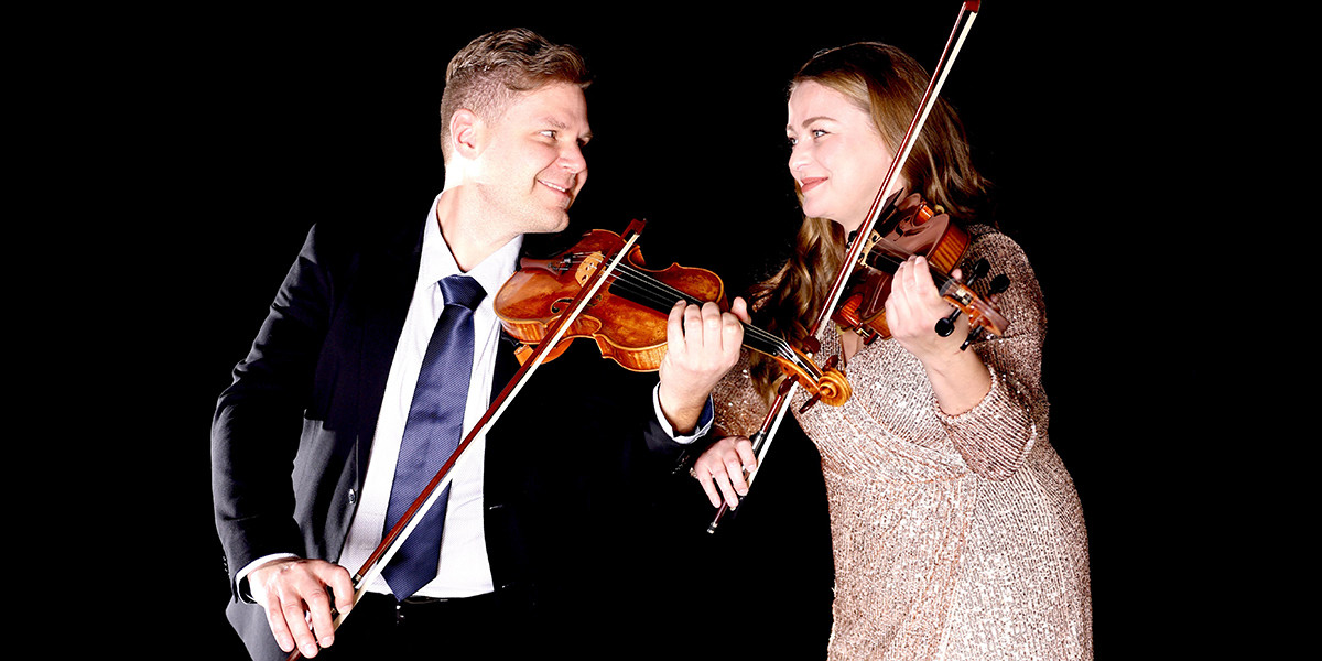 Marta Sutora and Matej Sutora violinists of Adelaide Virtuosi Trio