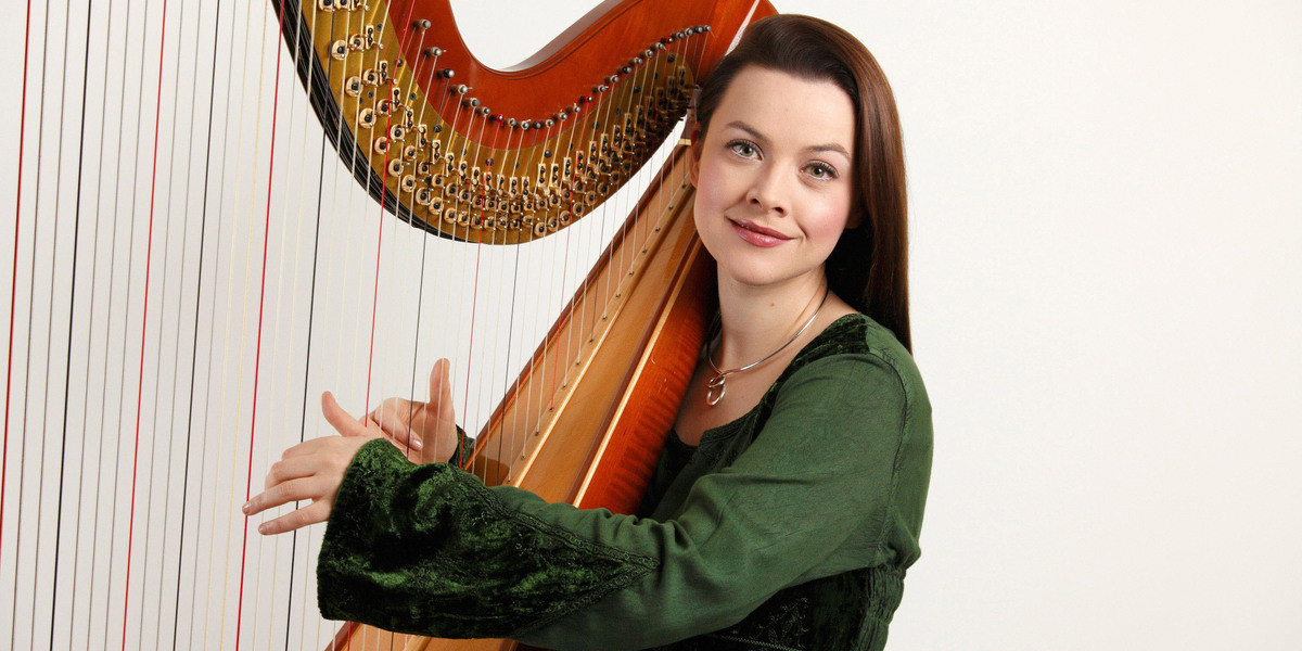 Harpist and singer Emma Horwood
