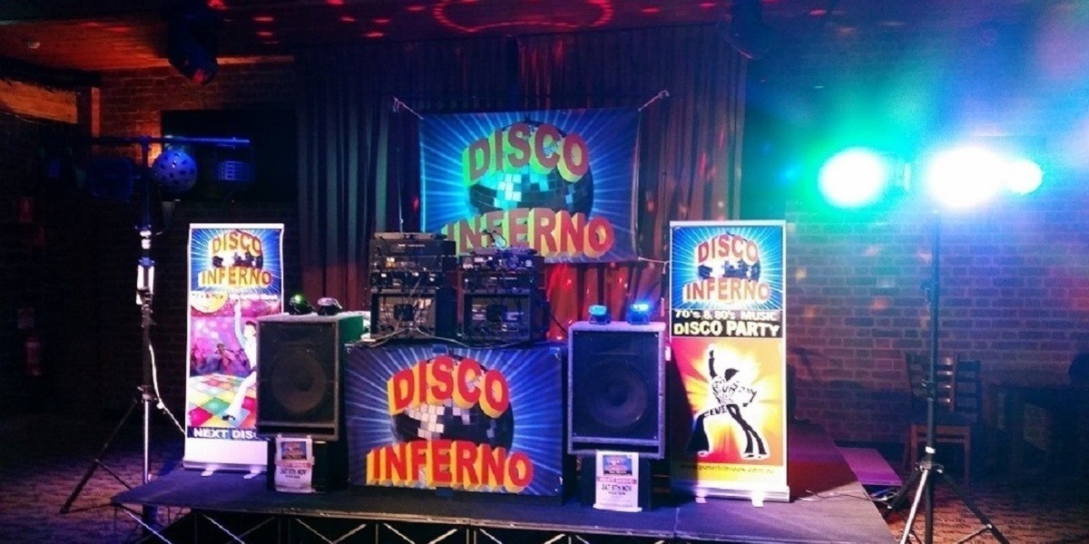 Disco Inferno Stage set up