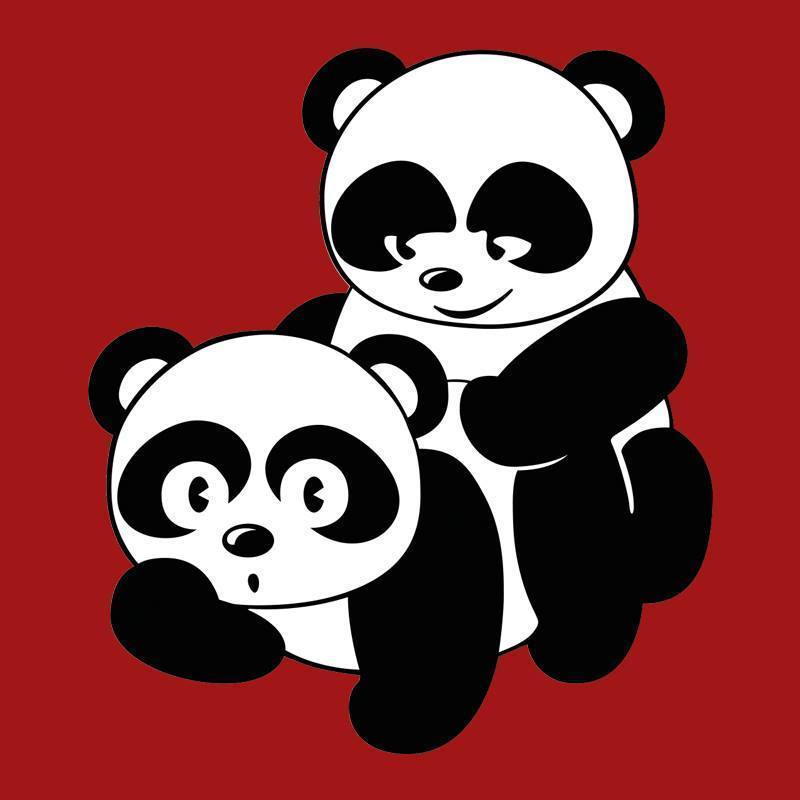 Shaggers Pandas cartoon Logo