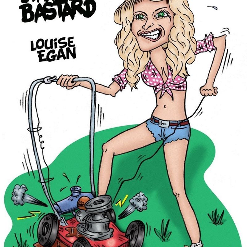 Start Ya Bastard! - Louise Egan battling to kick start her lawn mower!