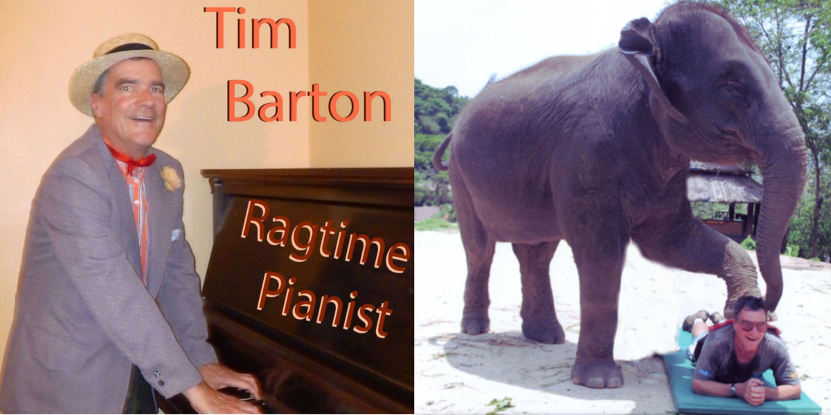 Tim as ragtime pianist