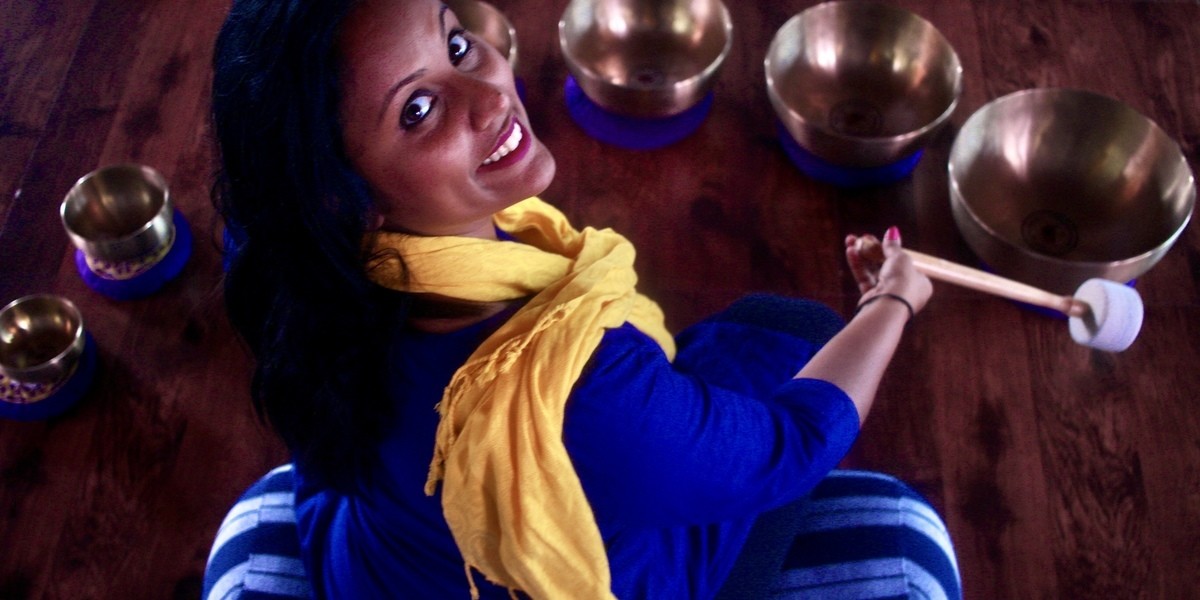 A Sound healing journey - Joshika has trained under world Masters of Sound healing in India and Nepal.