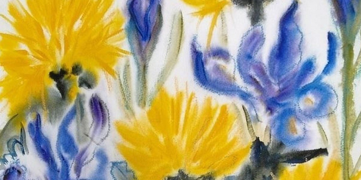 flowers, watercolour