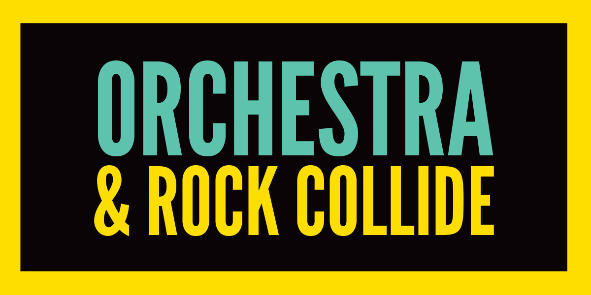 15 piece orchestra and rock band collide.