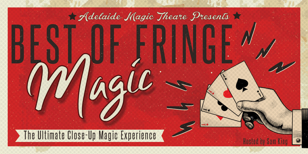 A fan of card with text that says "BEST OF FRINGE MAGIC"