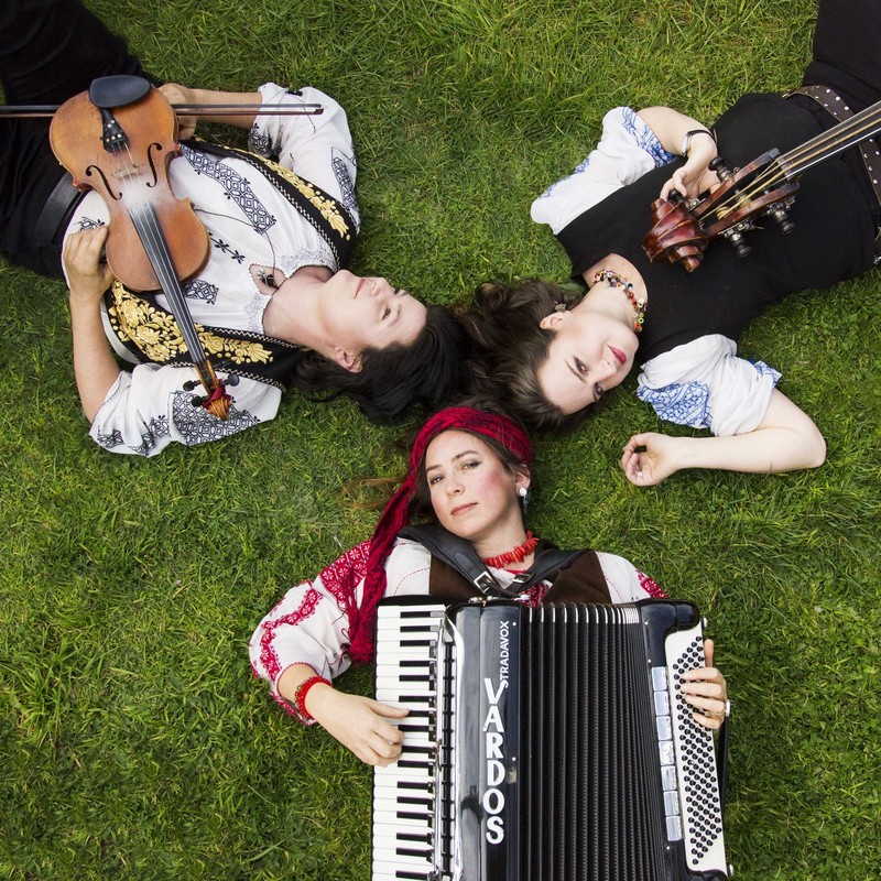 Gypsy Spirit Sounds of Romania & Hungary - Vardos (Vic) - Picture wild exciting foot tapping gypsy music with 3performers on fiddle double bass and accordian.