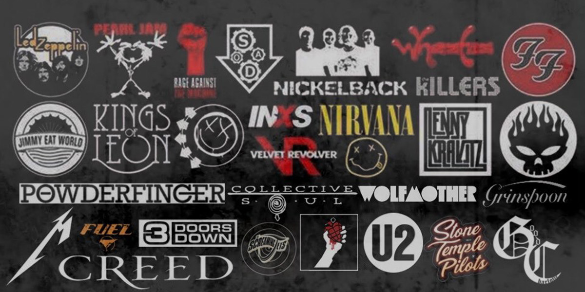 Logos of many of the bands we cover