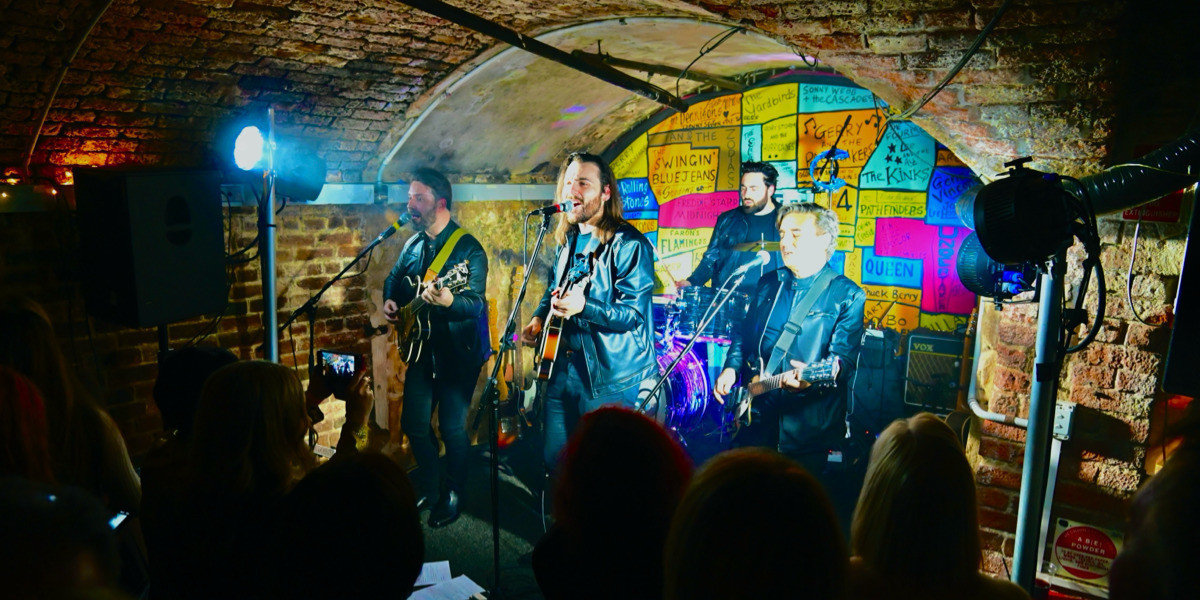The Lion's tunnels transformed into The Cavern Club.