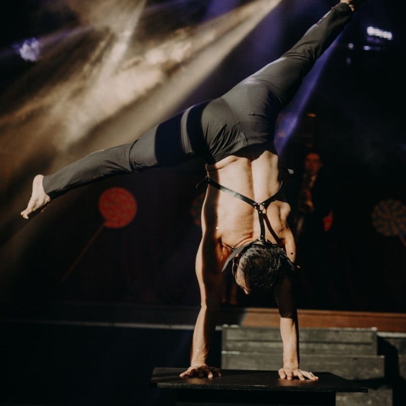 Male Boylesque Performer  - Cabaret Cheek We bring Acrobates from all over the world