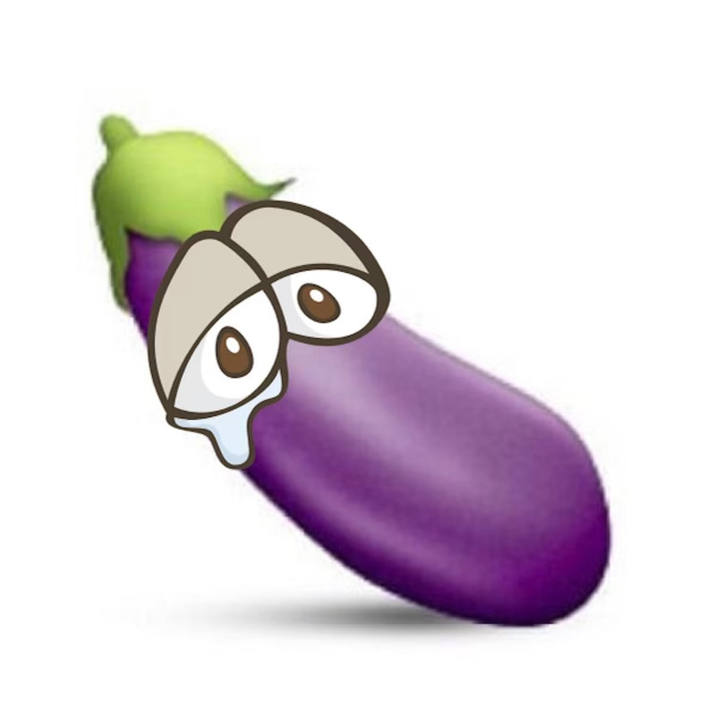 JP: Boys Cry, Girls Masturbate - An image of an eggplant with teary eyes