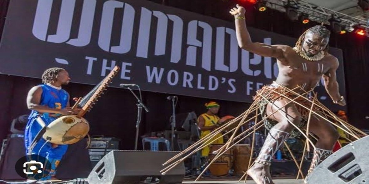 Appiah playing at WOMAD