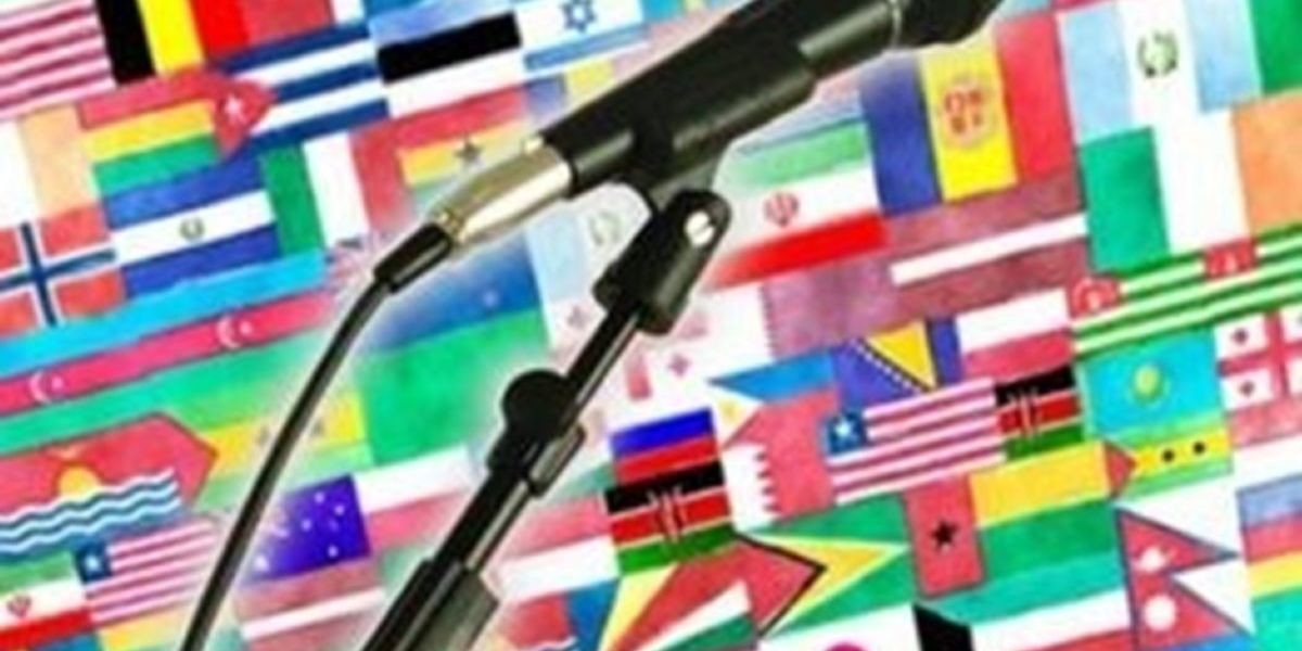 All around the world flags