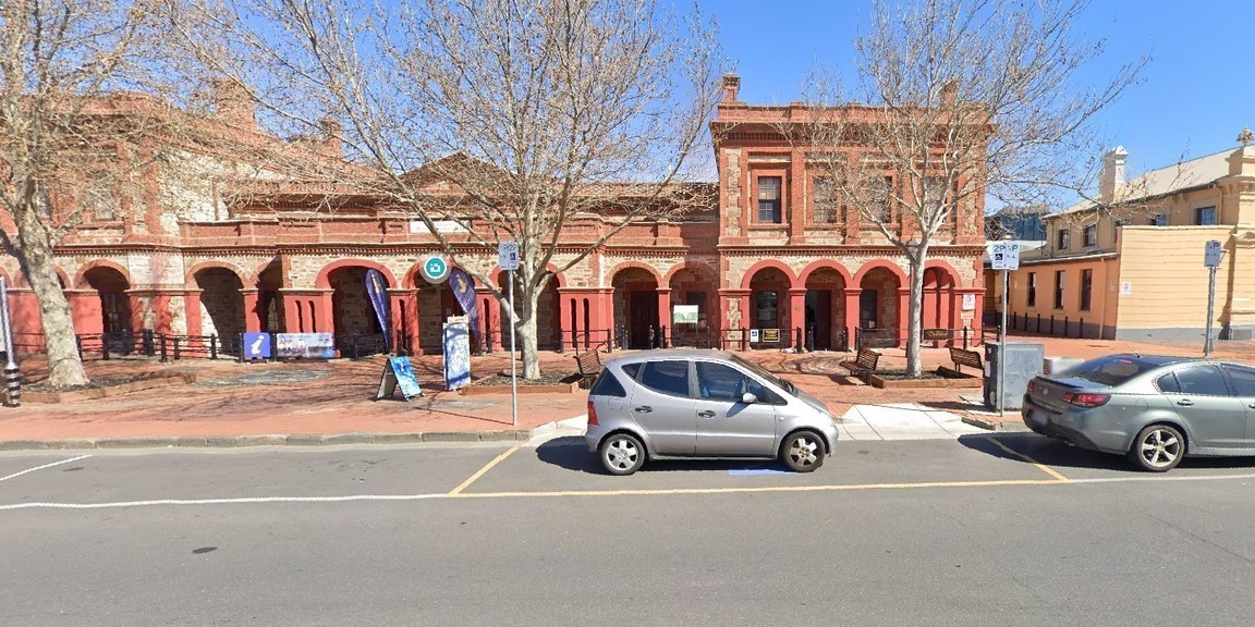 Disability Permit parking space out the front of the Port Adelaide Visitor Information Centre