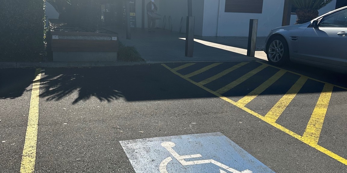 Disability Parking, entrance off Marion Road